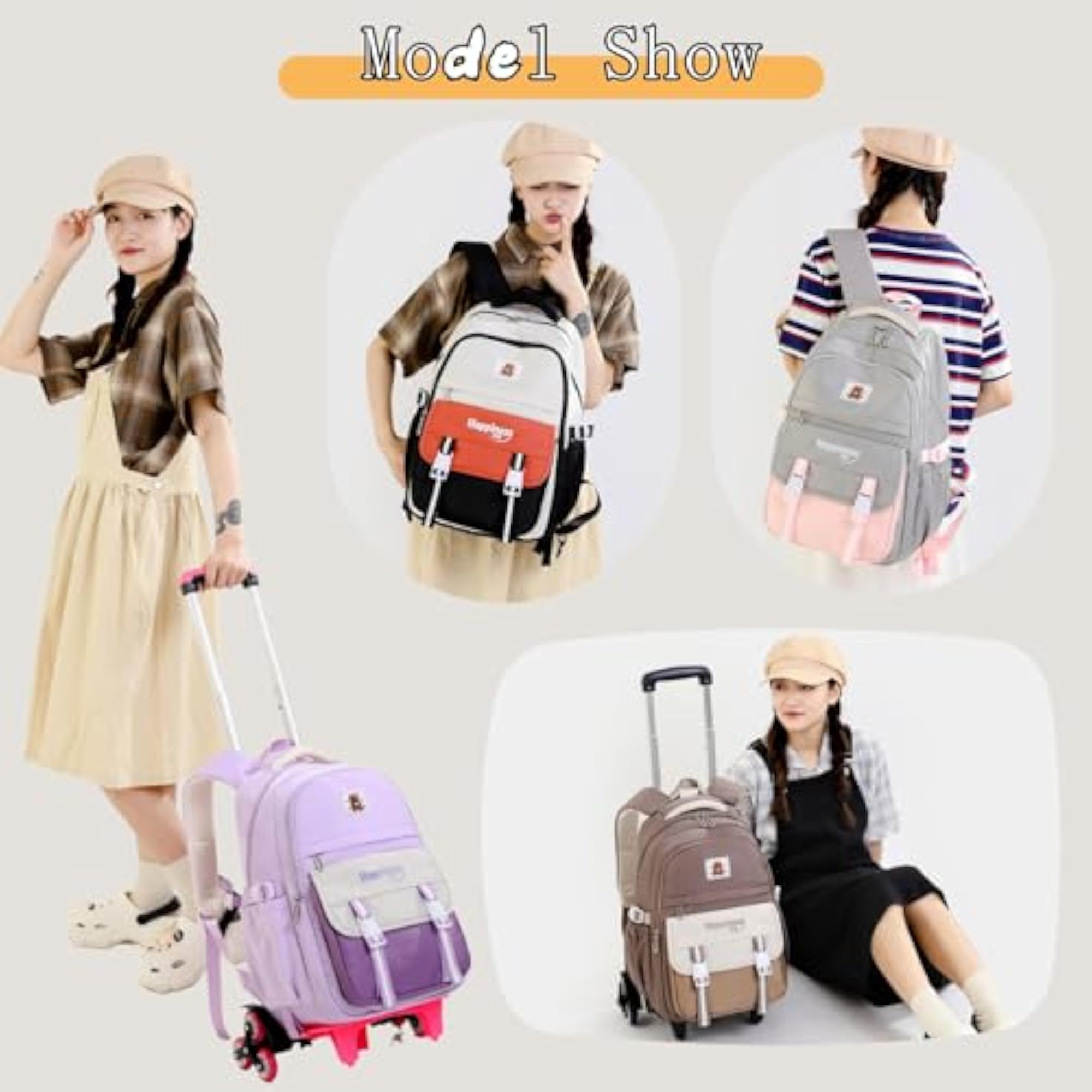 Kids' Rolling Backpack for School